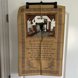 Vintage “A Scots Toast” Kitchen Towel / Wall-hanging
